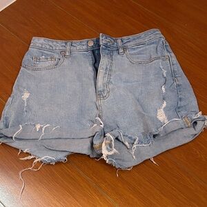 Distressed Denim Women Shorts